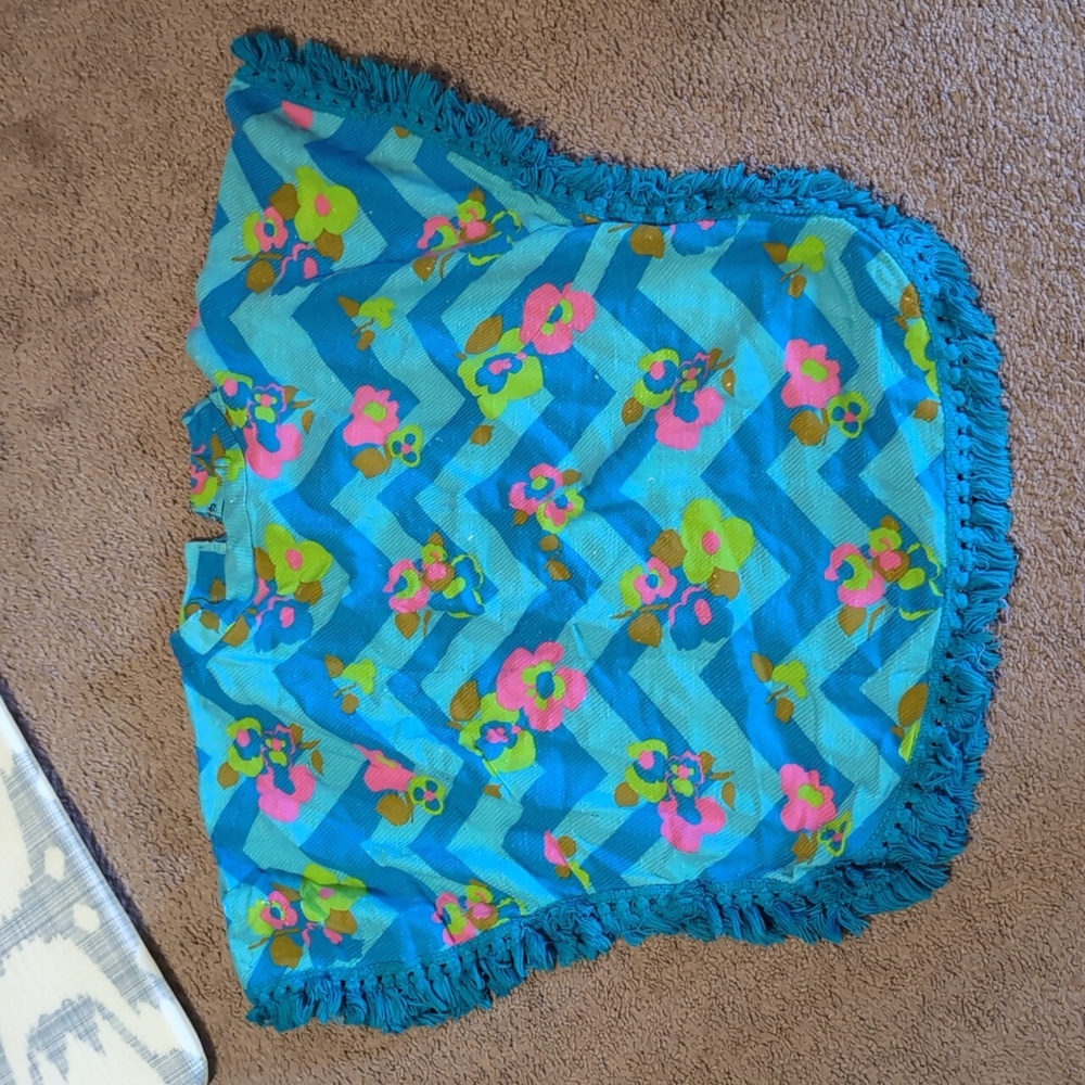 Flower poncho